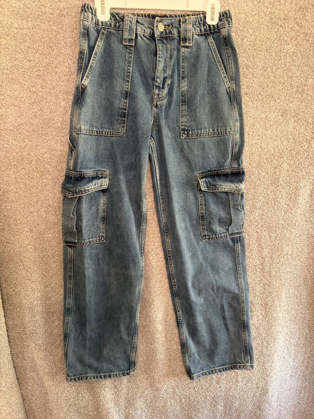 BDG Urban Outfitters Skate Jeans W28 Blue Baggy Cargo Y2K